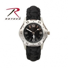 Paracord Bracelet Watch - Black