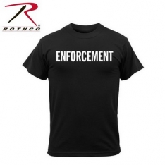 Black Enforcement 2-Sided T-Shirt