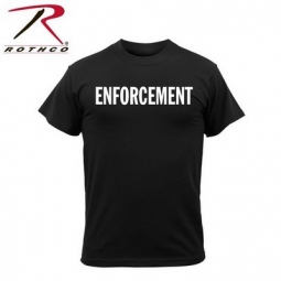 Black Enforcement 2-Sided T-Shirt-2XL