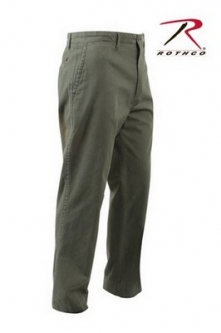 Deluxe Vintage 4-Pocket Olive Drab Chinos
