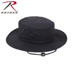 Black Military Type Adjustable Boonie Hat