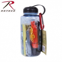 Rothco Water Bottle Survival Kit