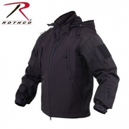 Black Concealed Carry Soft Shell Jacket-2XL