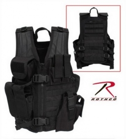 Kid's Tactical Cross Draw Vest - Black