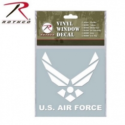 U.S. Air Force Wing White Vinyl Window Decal