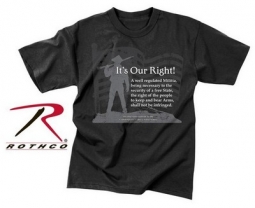 T - Shirt / It'S Our Right - Black - 3X