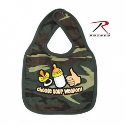 Infant Bib/Choose Your Weapon - Wdland Camo