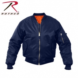 Kids MA-1 Flight Jacket - Navy Blue