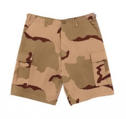 BDU Short P/C - Tri - Color Camo / 2X