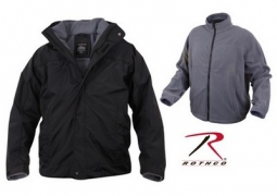 Black All Weather 3 In 1 Jacket