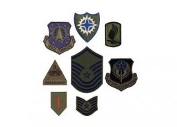 Assorted Subdued Military Patches - 100/Bag
