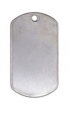 Military Dog Tag - S/S Polished Finish