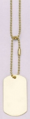 Dog Tag Chain - Gold