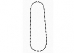 Fashion Dog Tag Chain - Silver / 27''