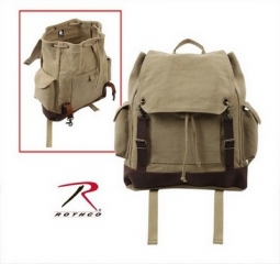 Vintage Khaki Expedition Rucksack