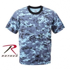 T - Shirt / Digital Sky Blue Camo