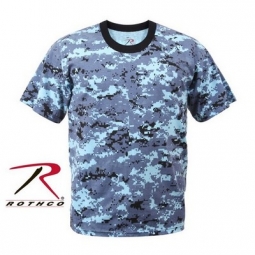 T - Shirt / Digital Sky Blue Camo - 2X