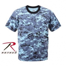 T - Shirt / Digital Sky Blue Camo - 3X