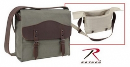 Vintage Canvas Medic Bag With Leather Accents