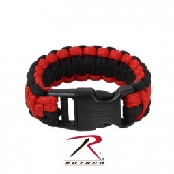 Deluxe Paracord Bracelet - Red / Black