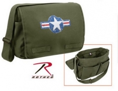 O.D. Classic Messenger Bag With Air Corp Emblem